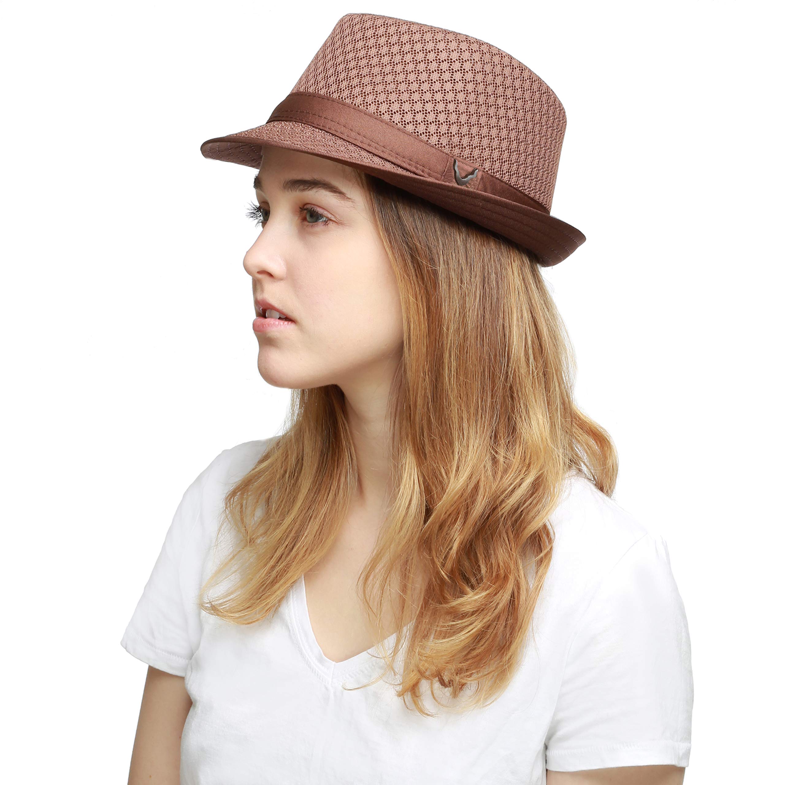 Classic Soft Cool Mesh Fedora hat 