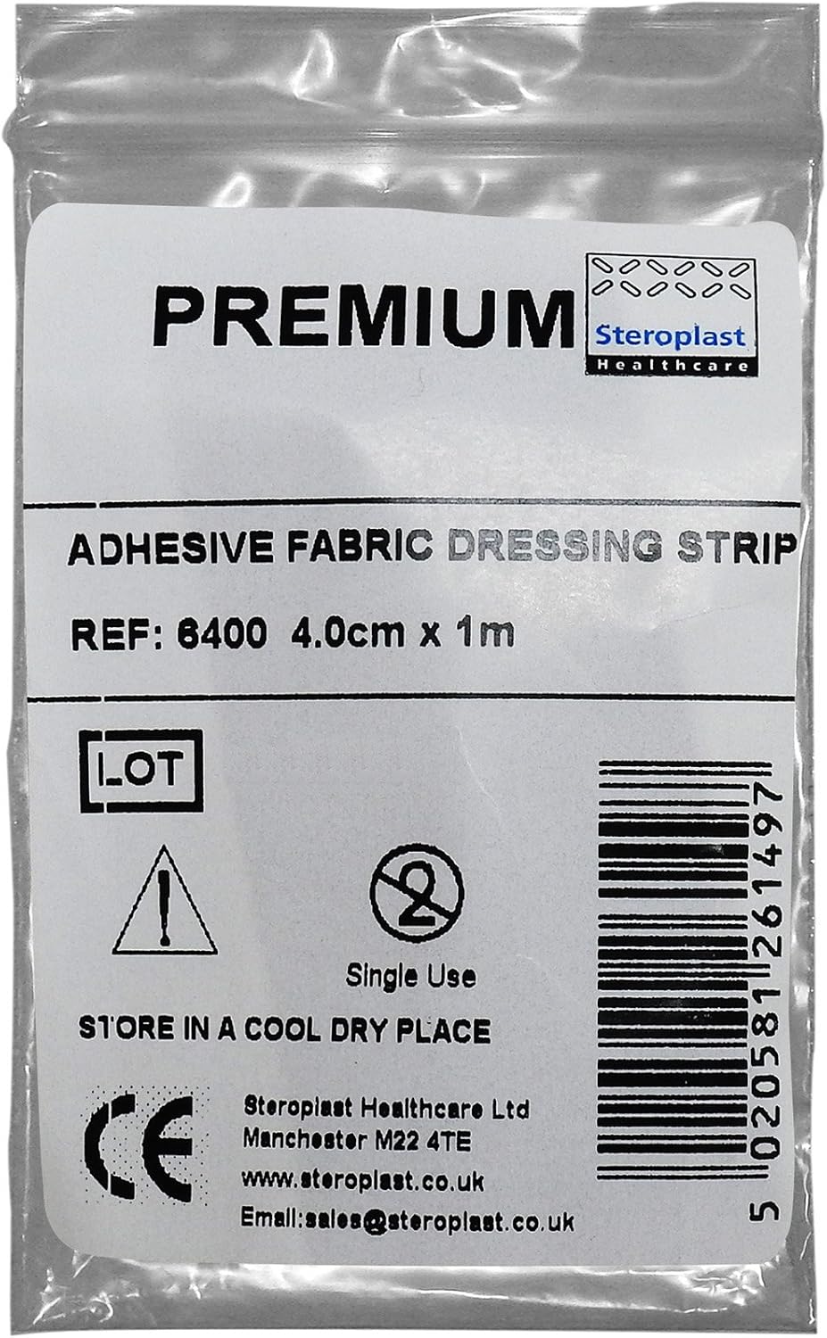 Steroplast Premium Fabric Cut to Size Adhesive First Aid Plaster Strip Dressing, 4cm x 1m (1 Strip), 4x100 cm (Pack of 1) - Image 4