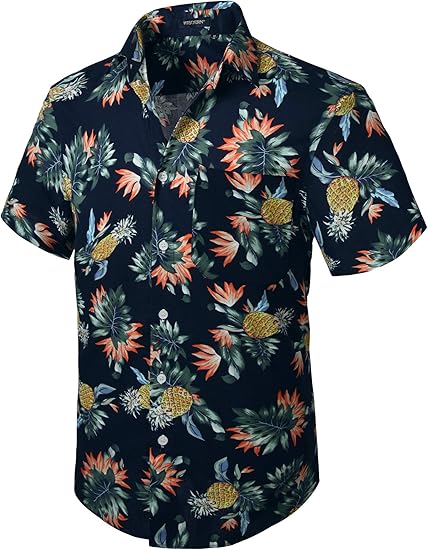 HISDERN Hombre Camisas Hawaianas