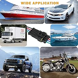 ZUOZE 5 Kit 4 Pin Car Connector Waterproof
