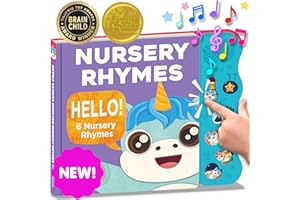 ASTRO LEARNS ENGLISH Nursery Rhymes: Musical Toys & Interactive Sound Book for Toddlers 1-3, Baby’s First Year Music Book Gift, Singing Book for 1 Year Old Toddler & Kids, Nursery Rhymes Musical Books & Educational Toy