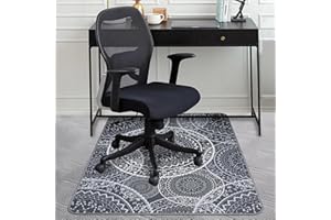 AiBOB Chair Mat for Carpeted Floors, Premium Quality Hard Material, Office Floor Mats for Computer Desk on Carpet, Easy Gride for Chairs, 36x48 Grey