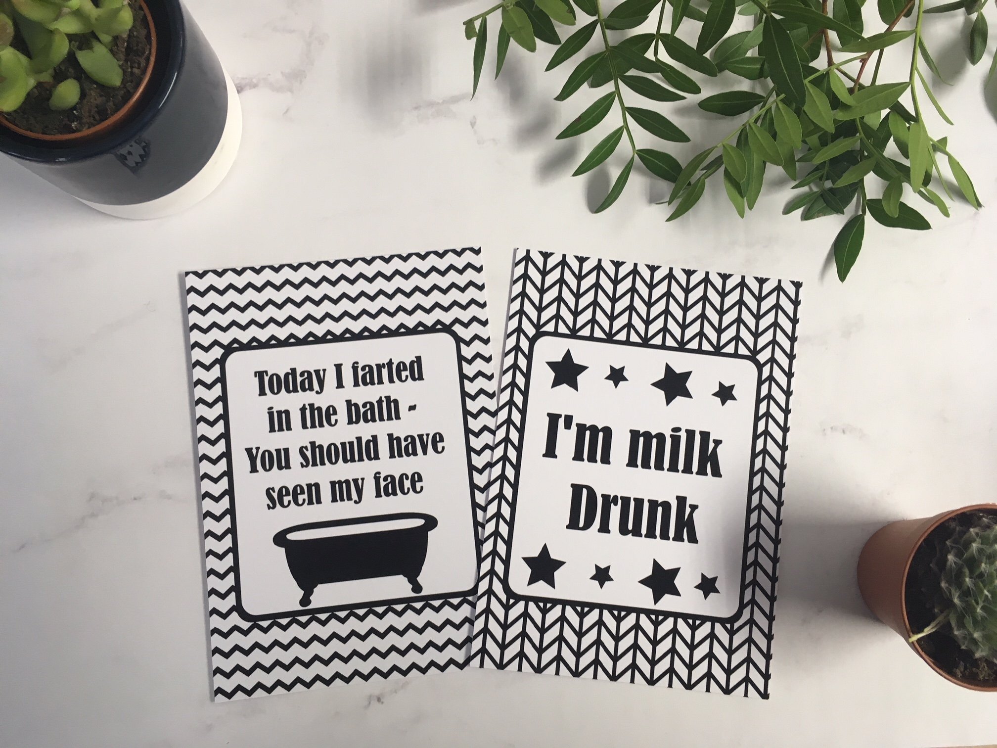 Alternative Baby Journey Cards ® Monochrome DD009