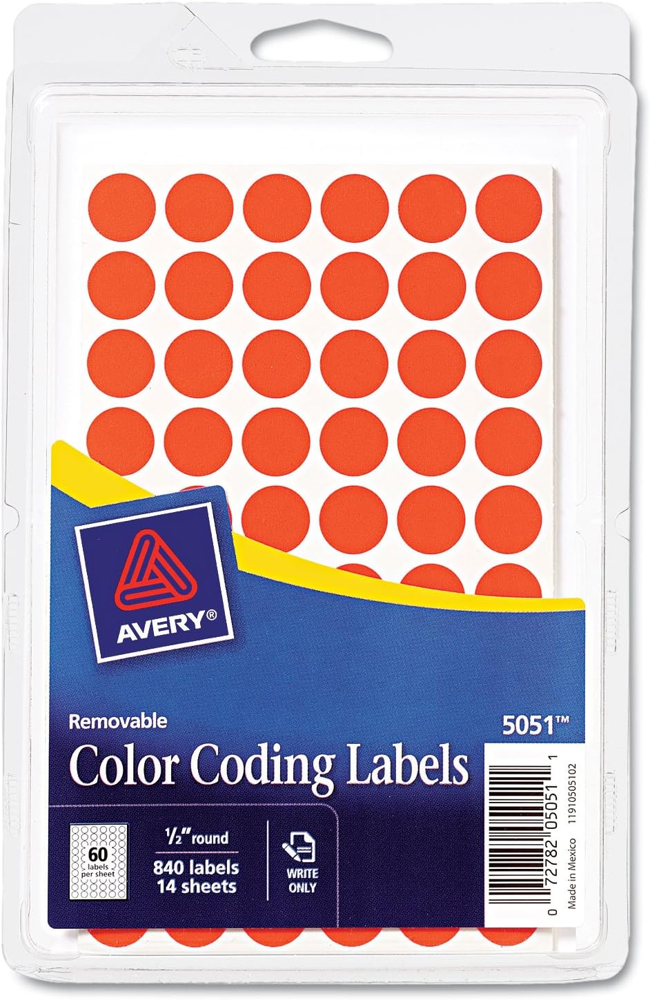 round color coding labels