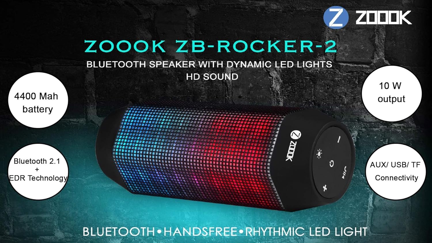 zoook rocker 2 bluetooth speaker