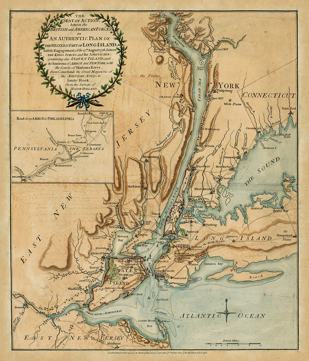New York, 1776, Battle, Long Island, Brooklyn, New Jersey