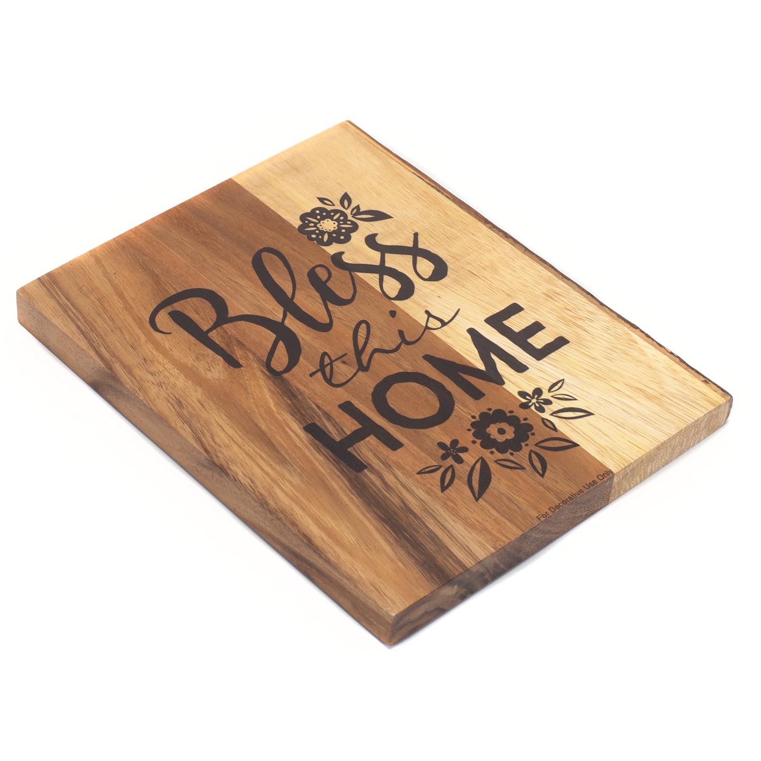 Bless This Home Flourish Inspirational 8 X 10 Inch Wood Decorative Cutting Board P Graham Dunn Nhc0040 Cutting Boards