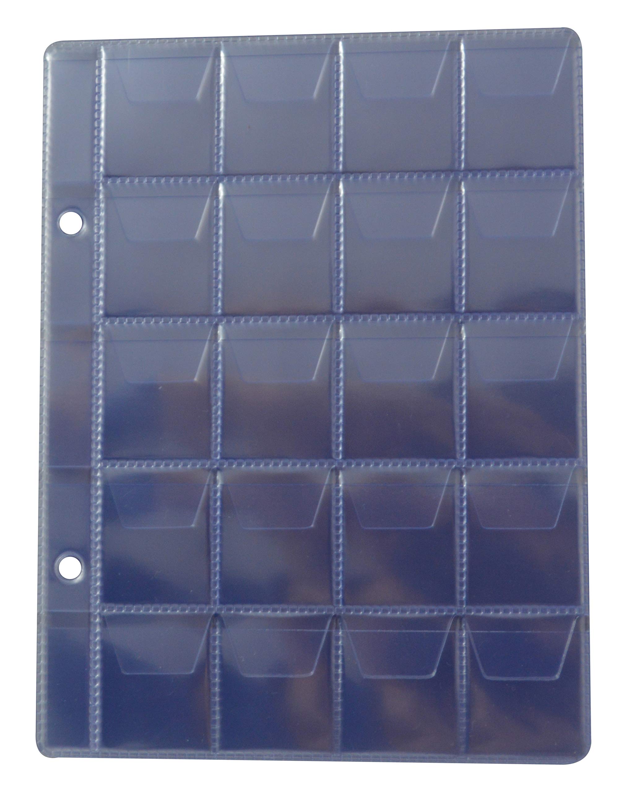 COLLECTOR Card Document Sleeve - 10 Pages, 20 Pockets each, For Small Coin Albums Material