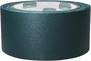 BookGuard 2 inch Premium Bookbinding Repair Cloth Tape, 15 Yard Roll, Forest Green