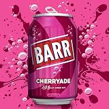 Barr 24 Pack Cherryade Zero Sugar Cherry Flavoured Fizzy Drink Cans 24 x 330ml view 3