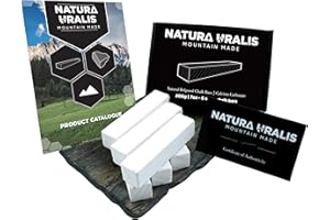 Natura Uralis Premium Belgorod sawn chalk | 200g of White Chalk Bars - Amazing Crunch, Satisfying Earthy, Velvety and Firm Te