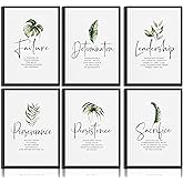 6Pcs Office Inspirational Wall Art Inspiring Teamwork Wall Decor Inspirational quotes Posters Prints Positive energy in the living room Painting Pictures for Bedroom Classroom Canvas Unframed