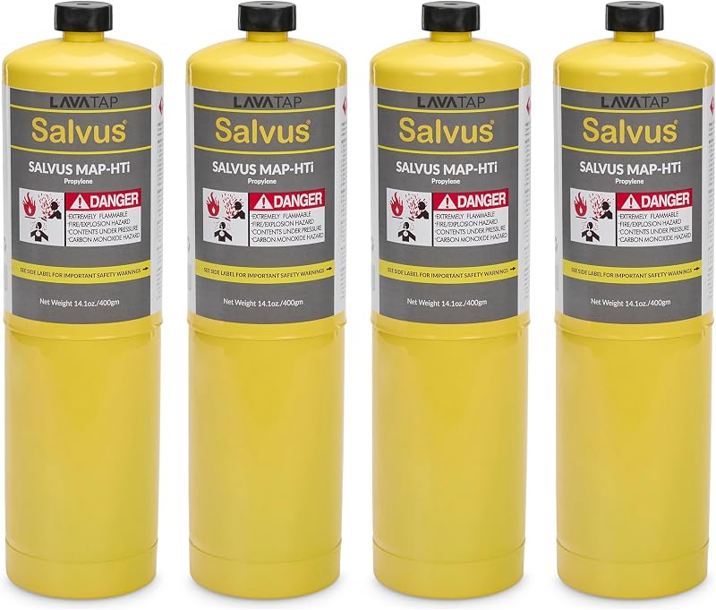 LavaTap Salvus Map HTi MAPP Gas 400g for Blow Torch Soldering Plumbing