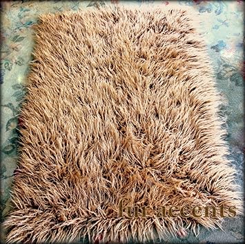 Amazon Com Fur Accents Sheepskin Shag Area Rug Camel Tan Color Rectangle Soft Back 40 X60 Baby