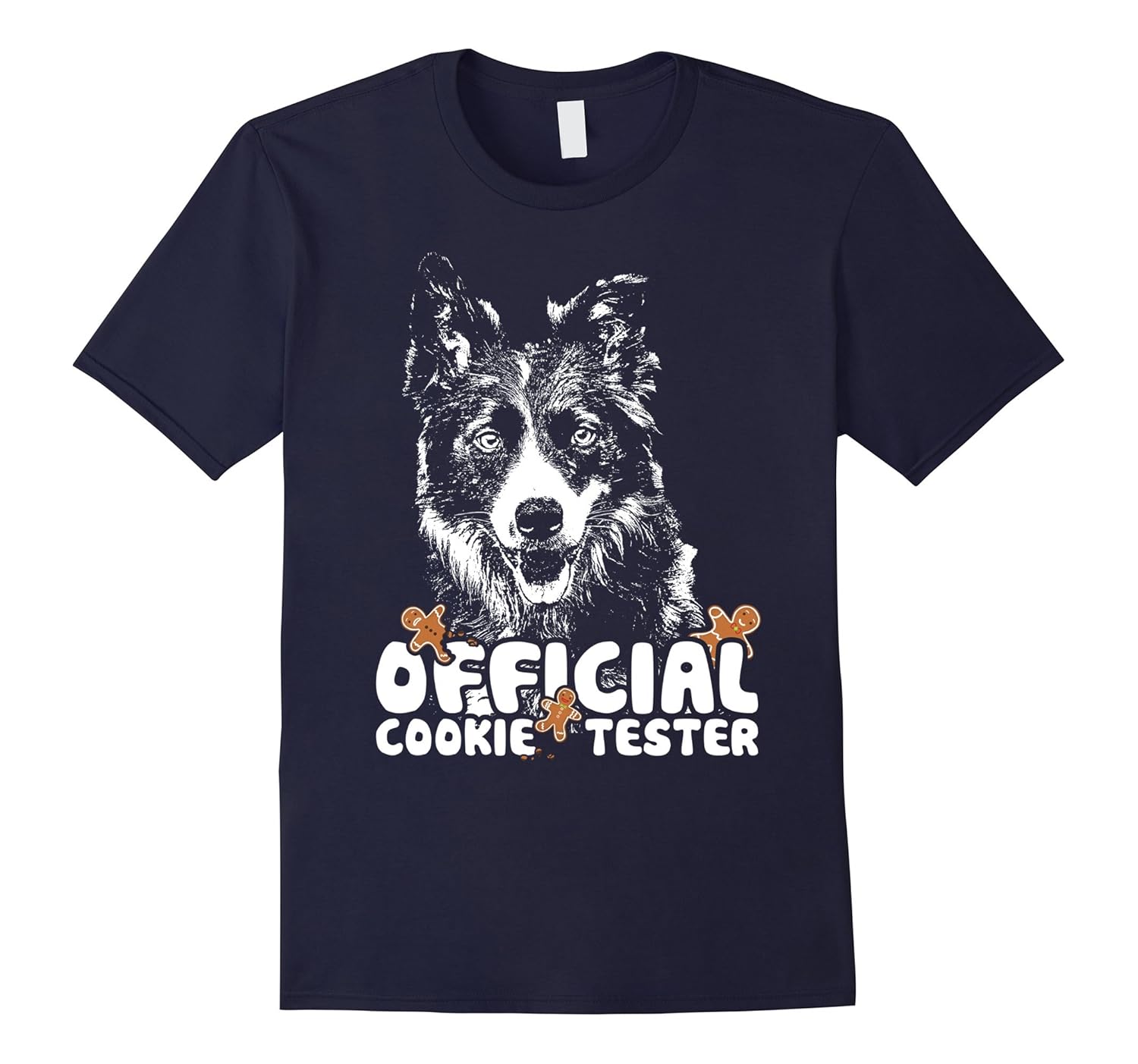 Border Collie Cookie Tester Christmas Shirt Funny Gift-ANZ