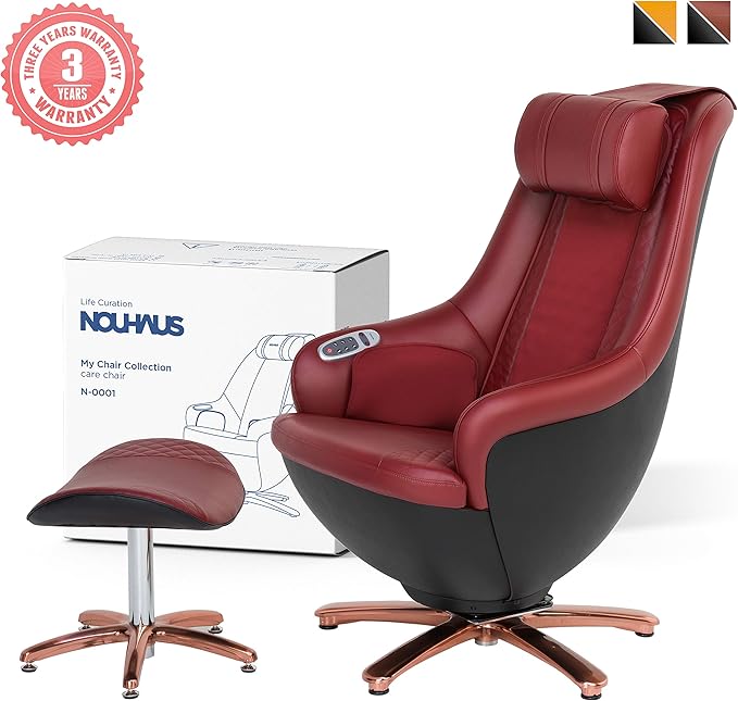 NOUHAUS Massage Chair with Ottoman Decor Enhancing