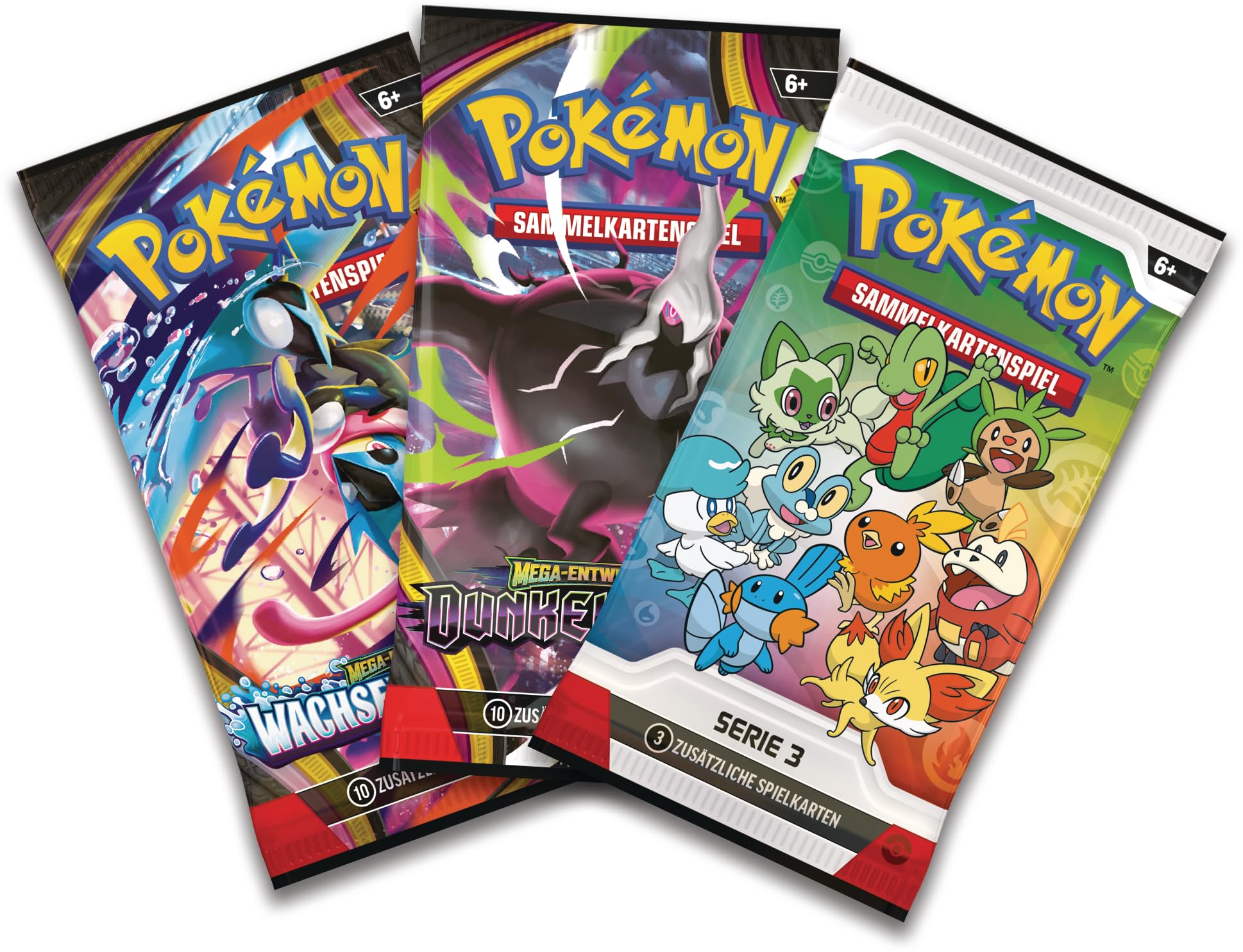 Pokémon-Sammelkartenspiel: Illustrations-Kollektion Erste Partner: Serie 3 (3 Promokarten, 2 Boosterpacks und 1 Stickerbogen) 2
