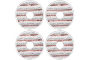 Mop Pads Replacement,Compatible for Vileda，Clean Spin Head Refills, Washable Microfiber for Cleaning Floor(C4pcs)