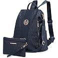 Sac à Dos Femme MKP COLLECTION - 2 Pièces (Sac + Pochette), Antivol, Multipoches, Simili Cuir
