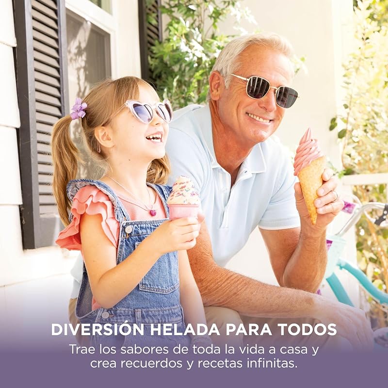 Creami scoop & swirl a sorveteira com 2 cubas e 13 funções prepara sorvetes, sorvetes, sorvetes, smoothies e muito mais, e tem opção de adicionar extras, pedra/ouro, nc701eustgd