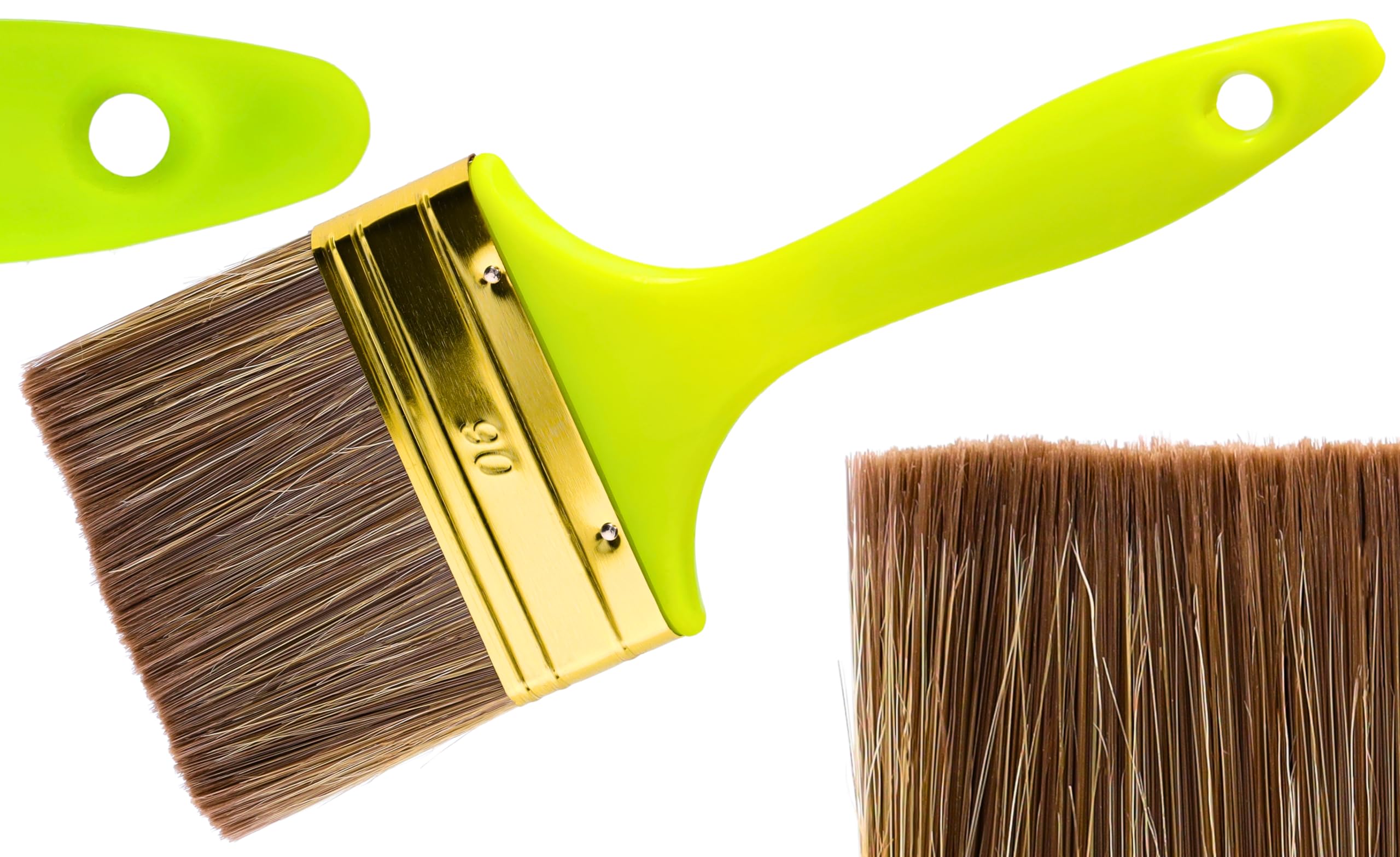 ToolSpace Glaze Brush for Acrylic and Stain Paints - 1 Flat Brush 90 mm - Synthetic Bristle Brush for Home Use, Furniture Painting and Varnishing