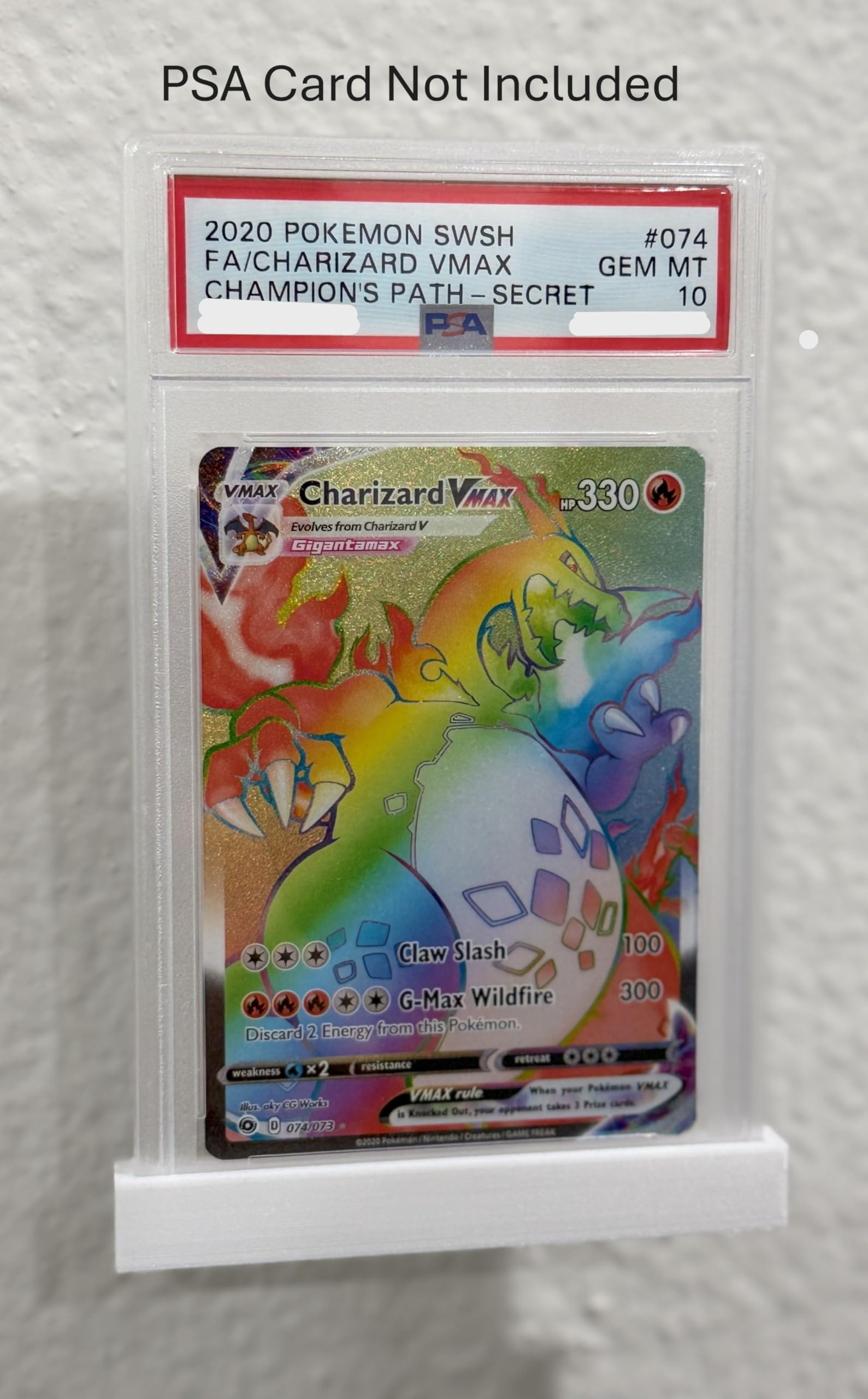 Photo 1 of *Look at pic* LegendaryCollectibles [6-pack] PSA Single Slab Trading Card Display Stand - Wall Mounted or Table Desk Top