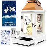 Memorial Gifts for Loss of Dad or Husband | Bereavement Gift with Photo Frame & Keepsake Drawer | LED Candle with Timer, Securely Packaged in a Ready-to-Gift Box by STILLWIND (Those We Love/Copper)