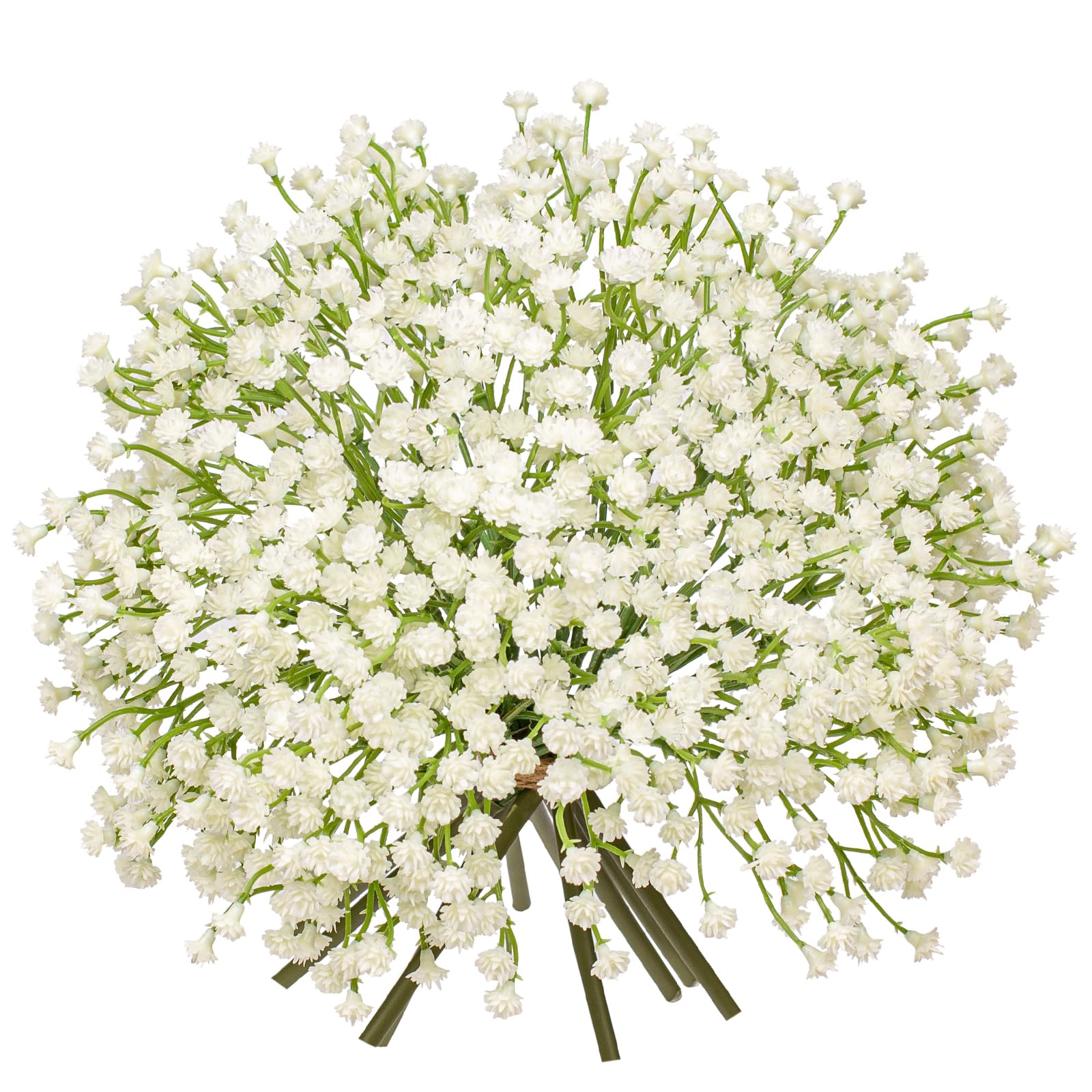Photo 1 of Baby's Breath Artificial Flowers Bulk 10 Pack (30pcs) Faux Baby Breath Plastic Flower Fake Gypsophila Flower Arrangement for Crafts Fake Flowers Bouquet for Wedding Centerpieces Cream Baby Breath