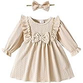 Mioglrie Baby Girl Dress Toddler Girls' Dresses 3 6 9 12 18 24 Months 2t 3t Girls Clothes Fall Winter Outfits