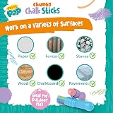 Paint Pop Chunky Chalk Sticks 24 Assorted Colours with Storage Tub view 6