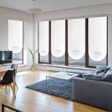 Maritown Temporary No Drill Blinds 60x150cm White 2 Clips view 3