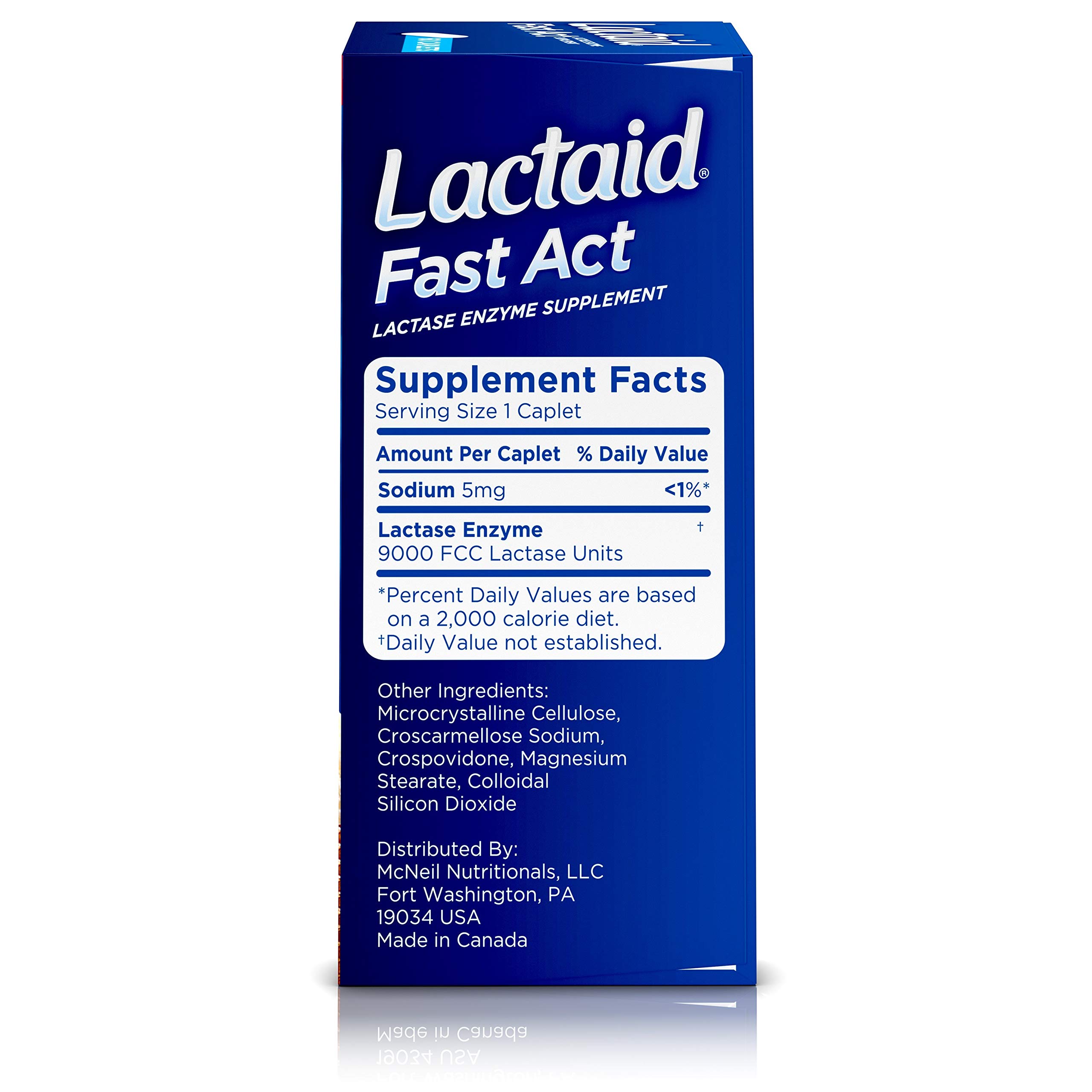 Lactaid Fast Act Lactose Intolerance Relief Pills, 60 singledose