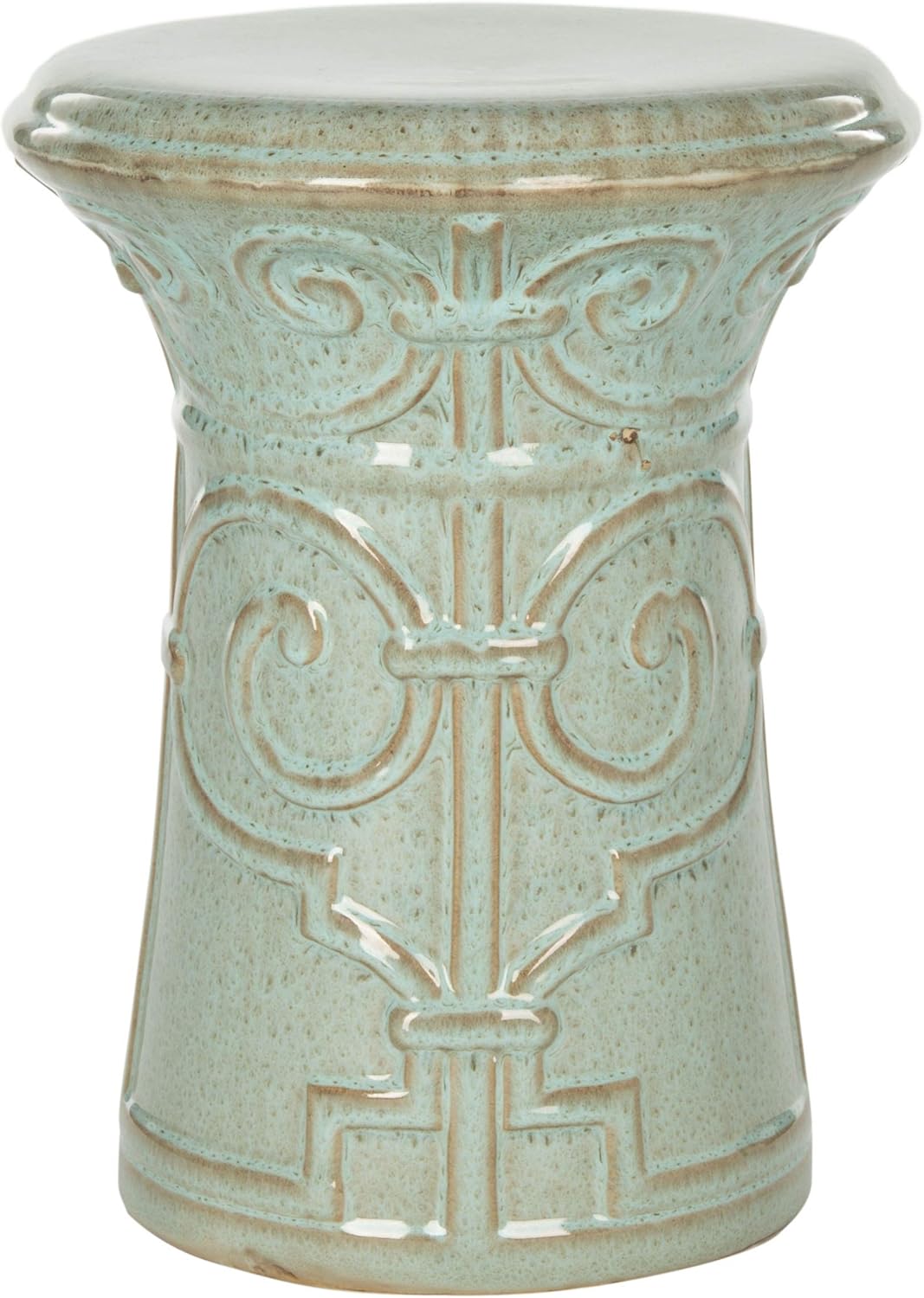 Safavieh Imperial Ceramic Decorative Garden Stool, Blue: Home & Kitchen