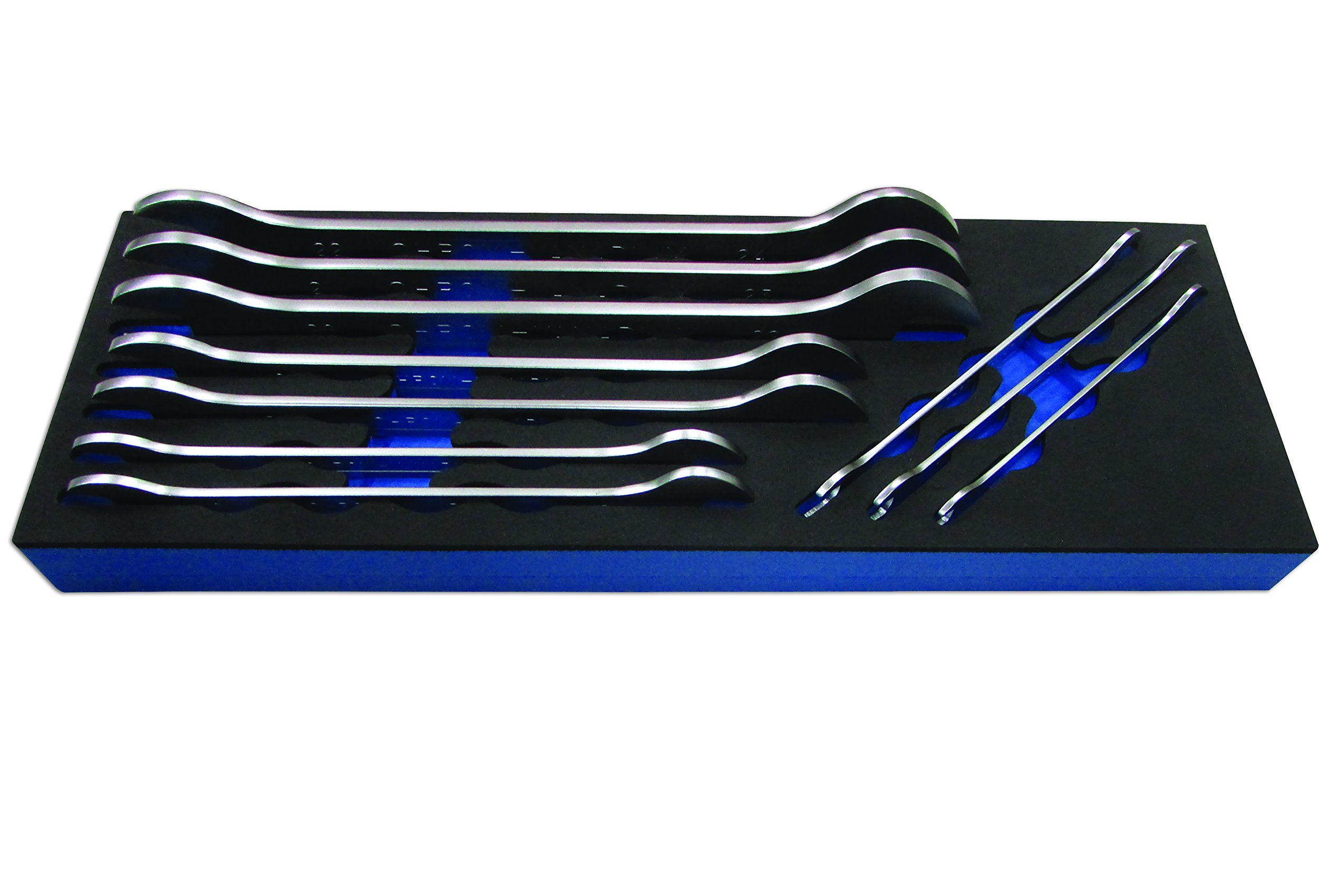 Laser 6996 Ultra Thin Open Ended Spanner Set 10pc