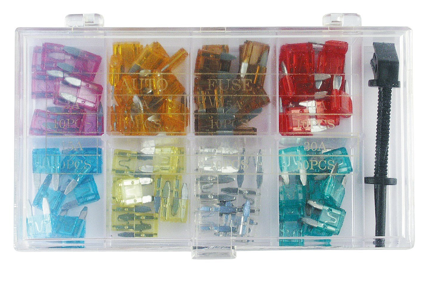 Goobay 20357 Car blade fuse assortment; 101 pcs. - blade fuses mini; 16.7 x 11.2 x 3.81 mm