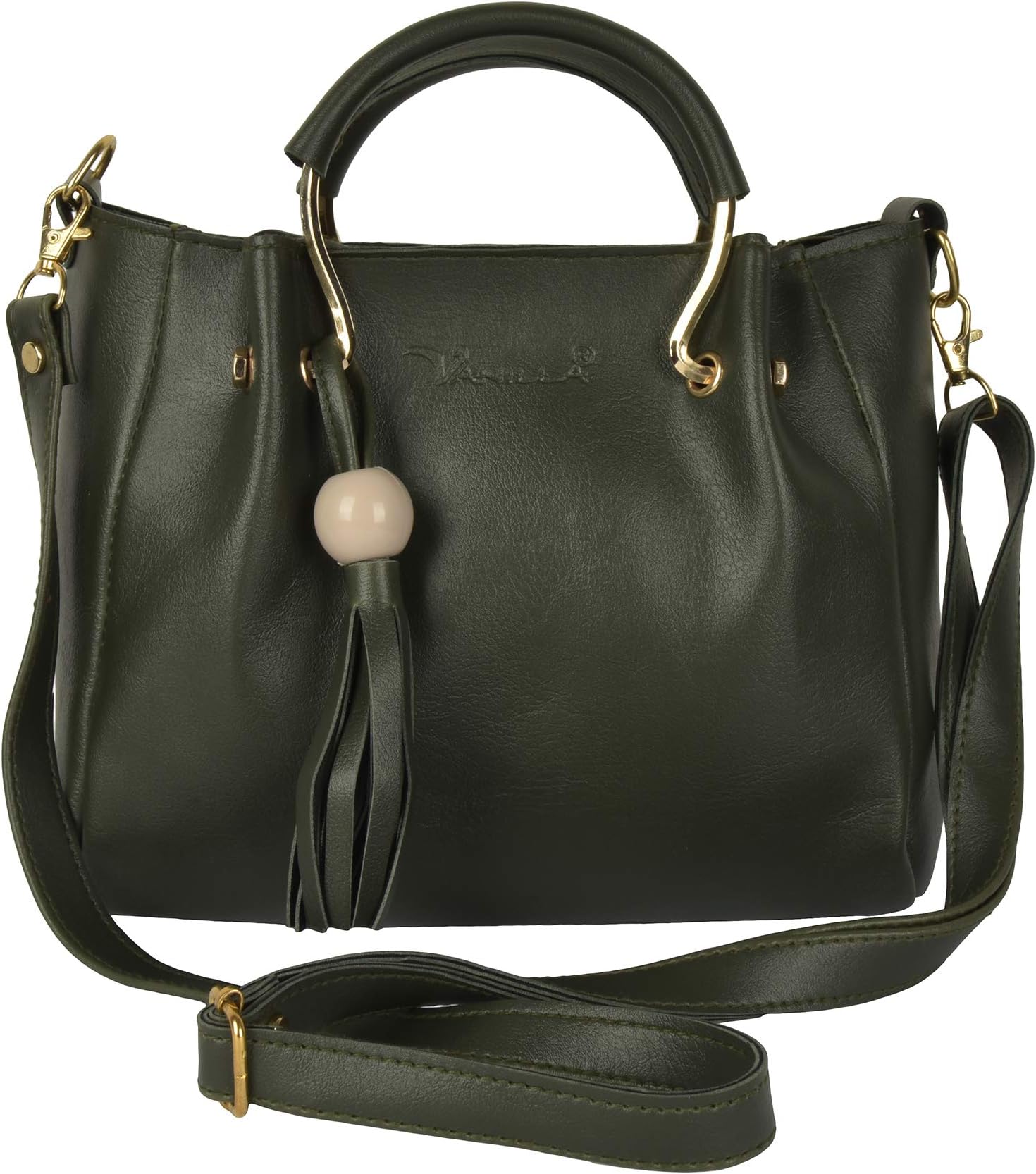 MONCI Women's PU Cross Sling Bag (Green)