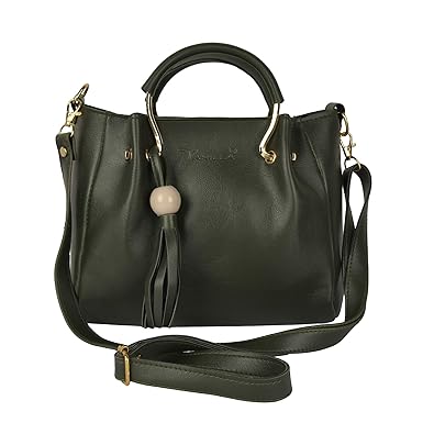 MONCI Womens PU Cross Sling Bag (Green)