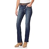 WallFlower Womens Legendary Slim Bootcut Mid-Rise Belted Insta Stretch Juniors Jeans (Standard and Plus)