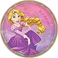 Amscan Enchanting Disney Princess Rapunzel Round Paper Plates - 9" (Pack of 8) - Vibrant Multicolor Design - Perfect for Magical Themed Parties, Birthdays & Celebrations