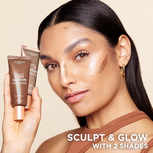 L’OREAL PARIS MAKEUP TRUE MATCH LUMI GLOTION, NATURAL GLOW ENHANCER, ILLUMINATOR HIGHLIGHTER, BRONZING DROPS FOR A SUN-KISSED GLOW, 901 FAIR