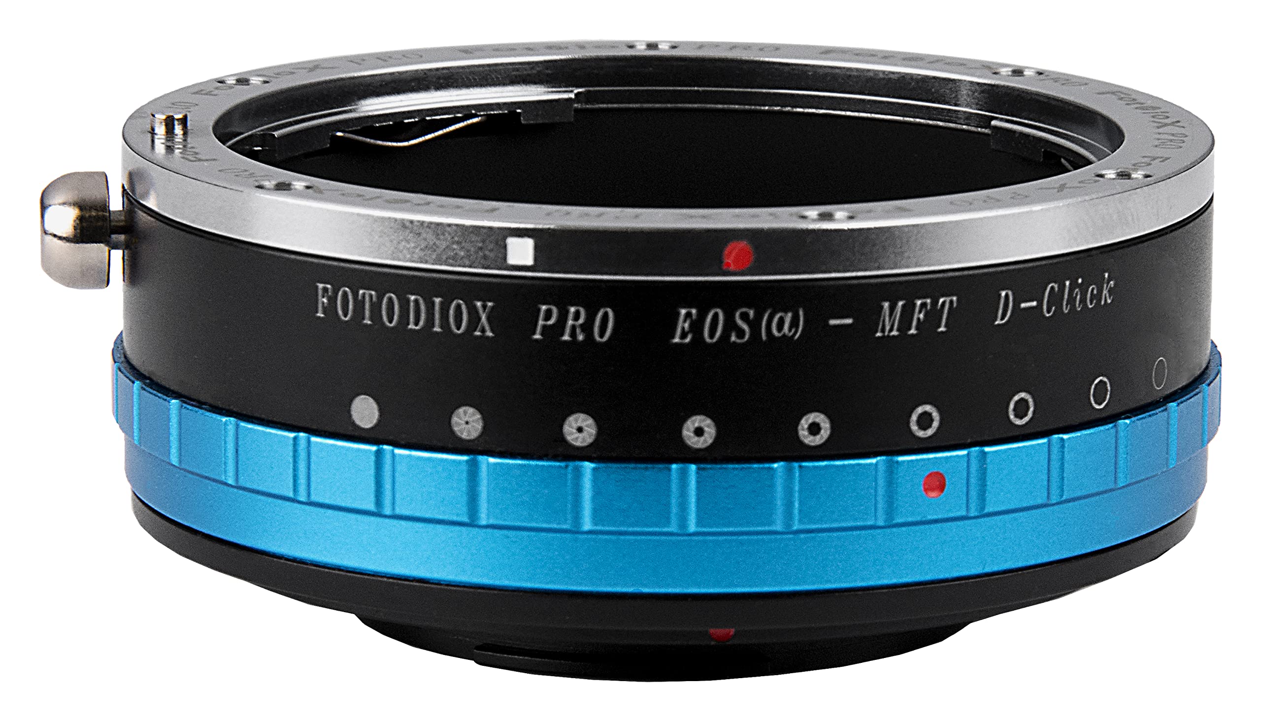 Fotodiox Pro Lens Mount Adapter with Built-in Aperture Iris, Canon EOS EF (NOT EF-S) to Micro Four Thirds (MFT) Camera
