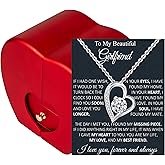 PANVOCYON Necklace For Girlfriend Promise Necklace For Her Girlfriend Gifts For Anniversary Birthday Christmas Valentine's Day Mother's Day Romantic Gifts For GF