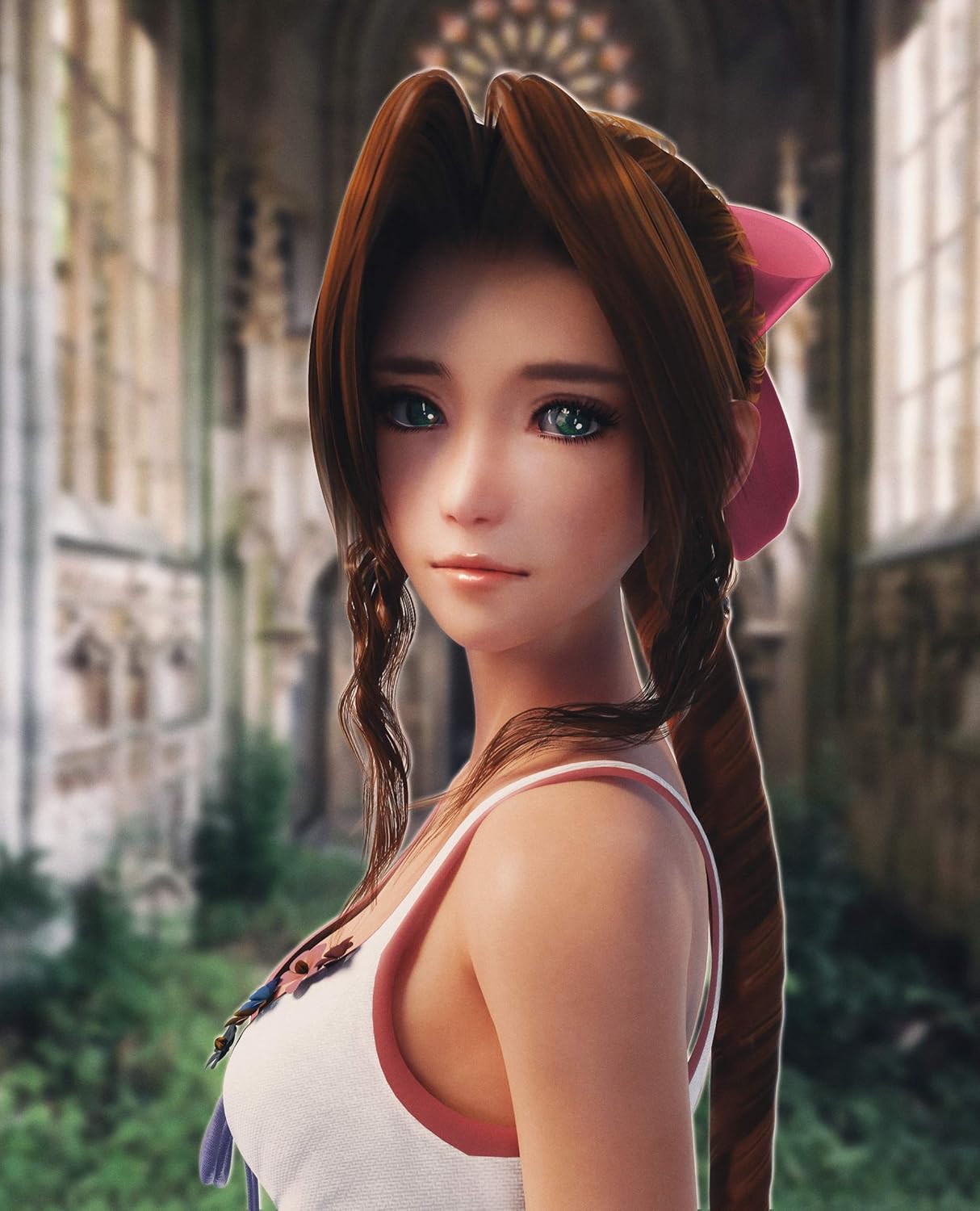 aerith final fantasy 7 remake on Amazon Com Aerith Poster Final Fantasy Vii Art Print Aerith Gainsborough Artwork No Frame Poster Modern Canvas Prints Wall Art Paintings Ready To Hang Home Decorations Giclee Pictures Handmade