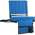 SPORT BEATS Stadium Seats with Back Support Bleacher Chairs with Back and Cushion Thick Padded Bleacher Seats Includes Shoulder Strap