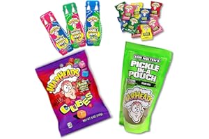 VAN HOLTEN'S PICKLES Van Holten's Pickle Kit - WARHEADS Jumbo Sour Dill Pickle-In-A-Pouch with WARHEADS Cubes 5 oz Peg Bag, WARHEADS Double Drops, and WARHEADS Extreme Sour Hard Candies