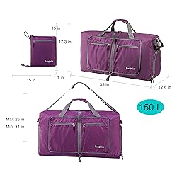 Woogwin Travel Duffel Bag Large Foldable Waterproof