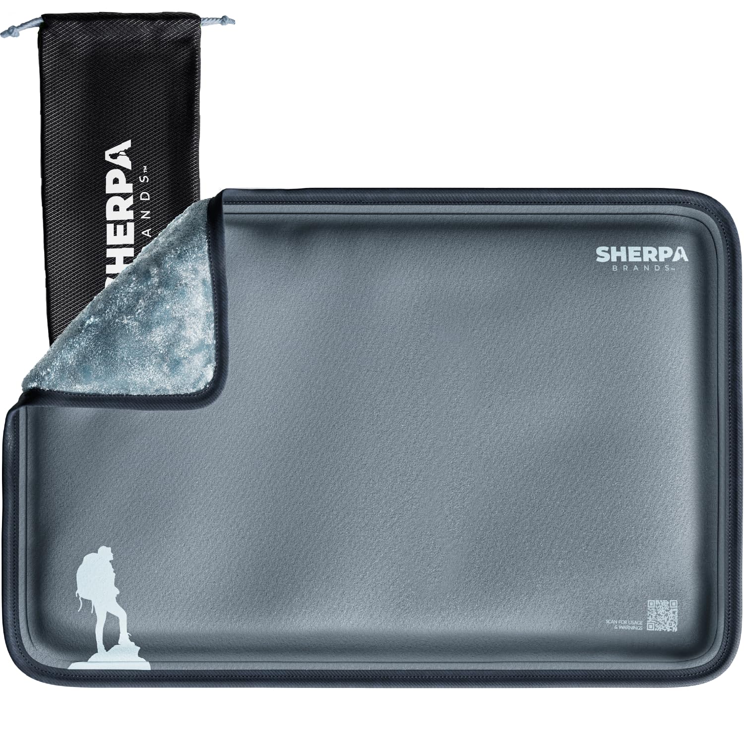 Photo 1 of *Similar Item* SHERPA THERAPY Gel Hot and Cold Pack - Extra Large (14" x 22") Reusable Gel Ice Pack for Pain Relief, Flexible Cold and Hot Compress for Muscle Recovery - Grey