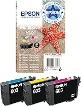 Epson 603 Starfish Genuine Multipack CMY Ink Cartridges for XP WF Series