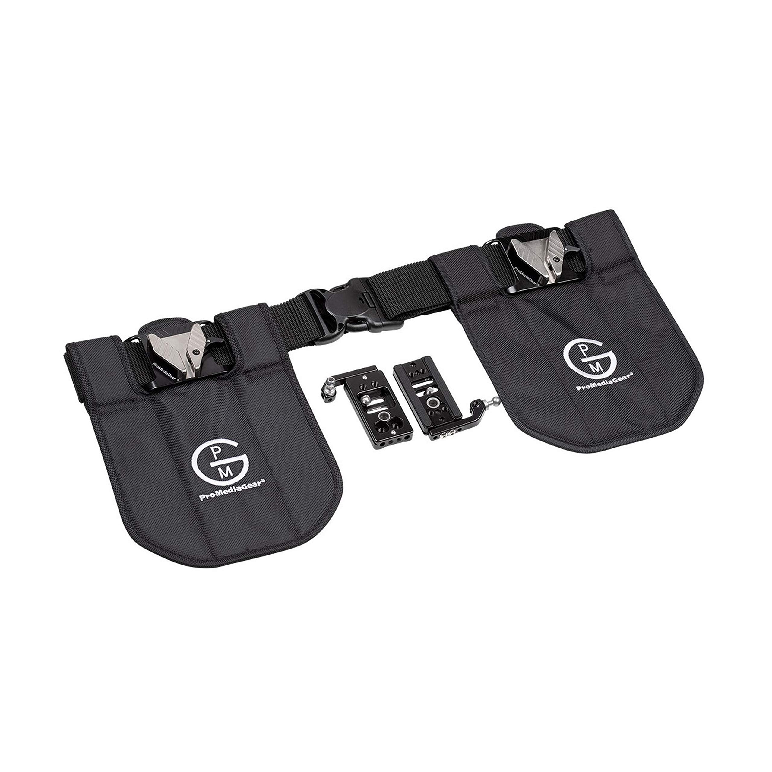 ProMediaGear SH1BK2 Dual Camera Belt Holster System for DSLRs and Mirrorless Cameras
