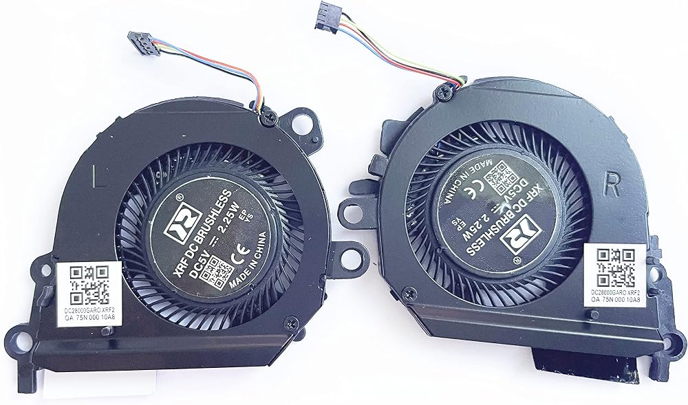 Fleshy Leaf 2pk Laptop Cooling Fan for HP Spectre X360 13-AE 13T-AE CPU GPU 5V